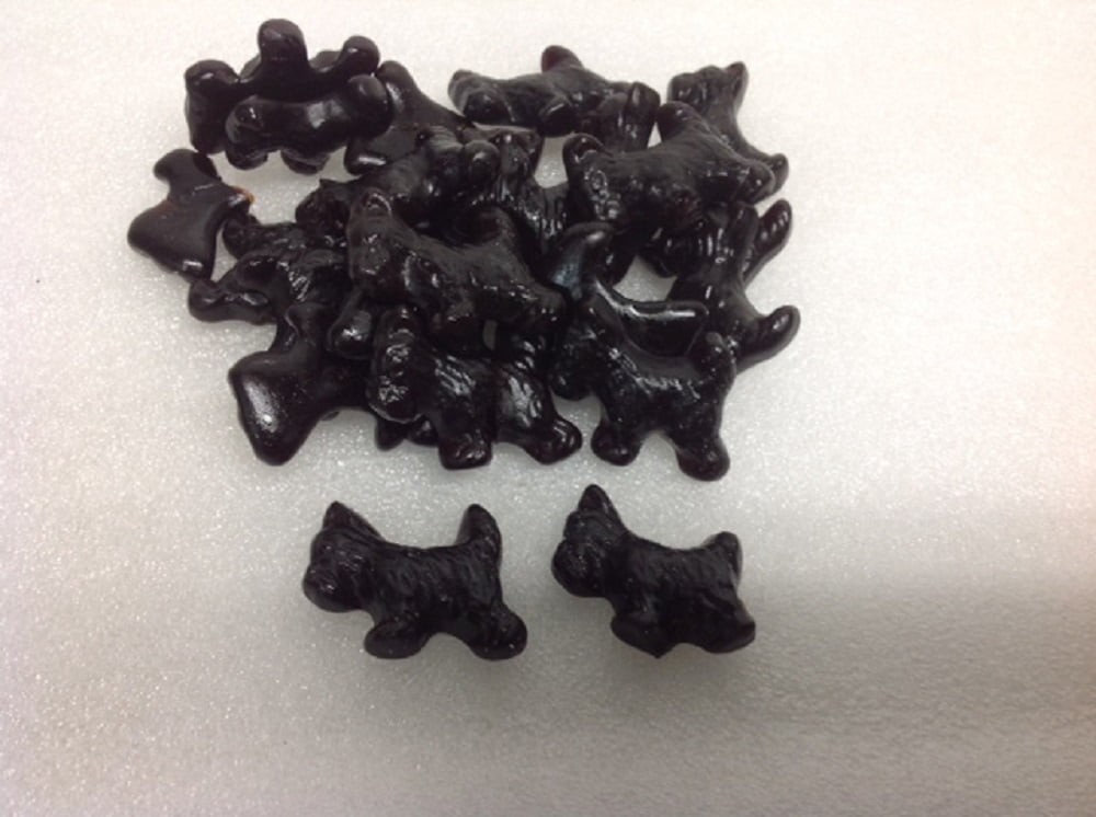 Black Licorice Scottie Dogs 1 pound licorice juju candy by Gimbal's Fine Candies - San Francisco, California,