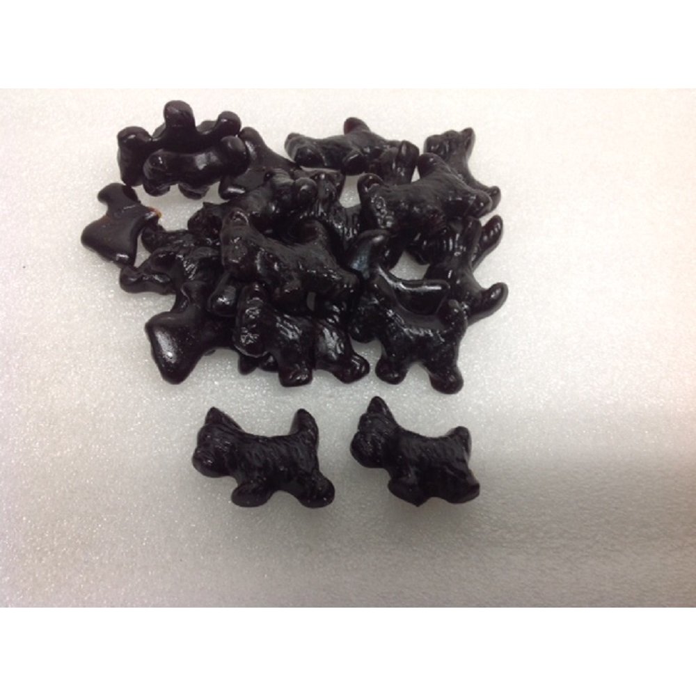 Black Licorice Scottie Dogs 1 pound licorice juju candy