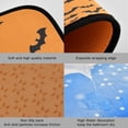 thumbnail image 4 of Halloween Bats Orange Kitchen Rug Mats 2PCS Non Slip 47" x 20" + 28" x 20" Kitchen Carpet Floor Mat Hallway Rugs Anti Fatigue Doormat Home Decor, 4 of 7