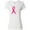 AA-White, variant on Inktastic Faith over Fear Breast Cancer Awareness with Pink Ribbon Women's T-Shirt