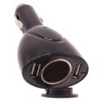 thumbnail image 1 of DC Socket Car Charger for OnePlus Nord N200 5G Phone - 2-Port USB Power Adapter Vehicle Plug-in Black O1L, 1 of 3