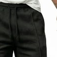 thumbnail image 5 of Thousandth Men's Summer Solid Color Relaxed Chino Shorts Casual Elastic Waist Drawstring Thin Breathable Pocket Shorts for Gym, Running, Basketball, 5 of 7