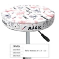 thumbnail image 4 of Honeii Cute Magic Bunny Bar Stool Covers – Perfect Fit for 12" to 14" Round Stools, Crease-Resistant, Stretchy, Washable & Dustproof Seat Slipcovers-13 inch, 4 of 7