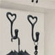 thumbnail image 5 of Ganchos para abrigos resistentes, 4 Uds. Ganchos de pared con forma de corazón de hierro fundido para colgar abrigos, ganchos negros sin óxido para bufanda, bolso, toalla, 5 of 5