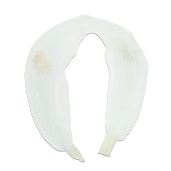 Unique Bargains 1 Pc Headband Summer Starfish Wide Hair Accessories White Gradient