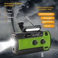 thumbnail image 4 of Emergency Weather Radio FM/AM/NOAA,Portable Hand Crank Radio,Flashlight ,Solar Powered 4000mAh for Outdoor Camping B, 4 of 8