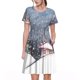 thumbnail image 1 of Disketp Watercolor Winter Landscape For Christmas para Vestido de Manga Corta para Mujeres, Vestidos de Verano para Mujeres, Casual y Holgado para la Playa, 1 of 6