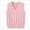 A65-Pink, variant on Toddler Boys V-Neck Cable Knit Vest, Sleeveless Pullover Sweater, School Casual Top 5-6 Years
