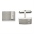 thumbnail image 4 of Auriga Fine Jewelry Titanium Brushed and Polished with CZ Cufflinks for Men, 4 of 6