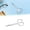 Silver Pointed-tip B, variant on Eyebrow Scissors, Professional Stainless Steel Small Shears for Men and Women, Nose Hair Scissors for Grooming Mustache, Beard, Eyelashes, Ear Hair Trimming, Silver