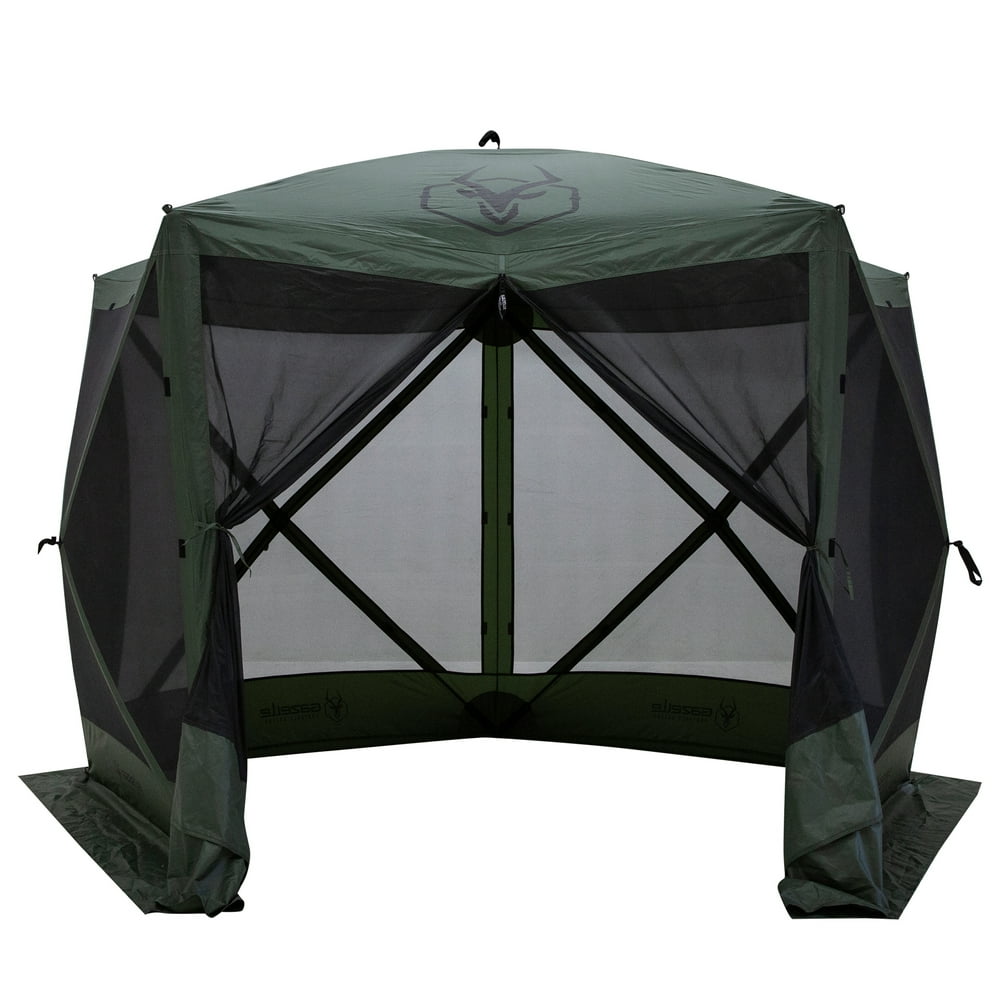 Gazelle GG501GR Pop Up Portable 4 Person Camping Gazebo Day Tent w