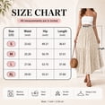 thumbnail image 4 of Enmain Flowy Maxi Skirt for Women Floral Pleated High Waist Drawstring Tiered Skirts with Pockets, 4 of 9
