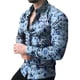 thumbnail image 1 of Camisas De Manga Larga Con De Flores 3d Casual Hombre, 1 of 4