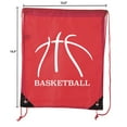 thumbnail image 2 of Mato & Hash Basketball Drawstring Bags with 3,6, and 10 pack bulk options, 2 of 4