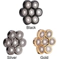 thumbnail image 3 of Replacement Heads Cleaning Replacement Parts Razor Accessories Electric Shaver Head 7 Blades Bathroom Stainless Steel Professional Washable Head Shaver (Color : Gold), 3 of 5