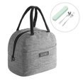 thumbnail image 1 of Bolsa de almuerzo aislada, lonchera a prueba de fugas, bolsa térmica reutilizable con bolsillo frontal, bolsa de picnic, 1 of 5