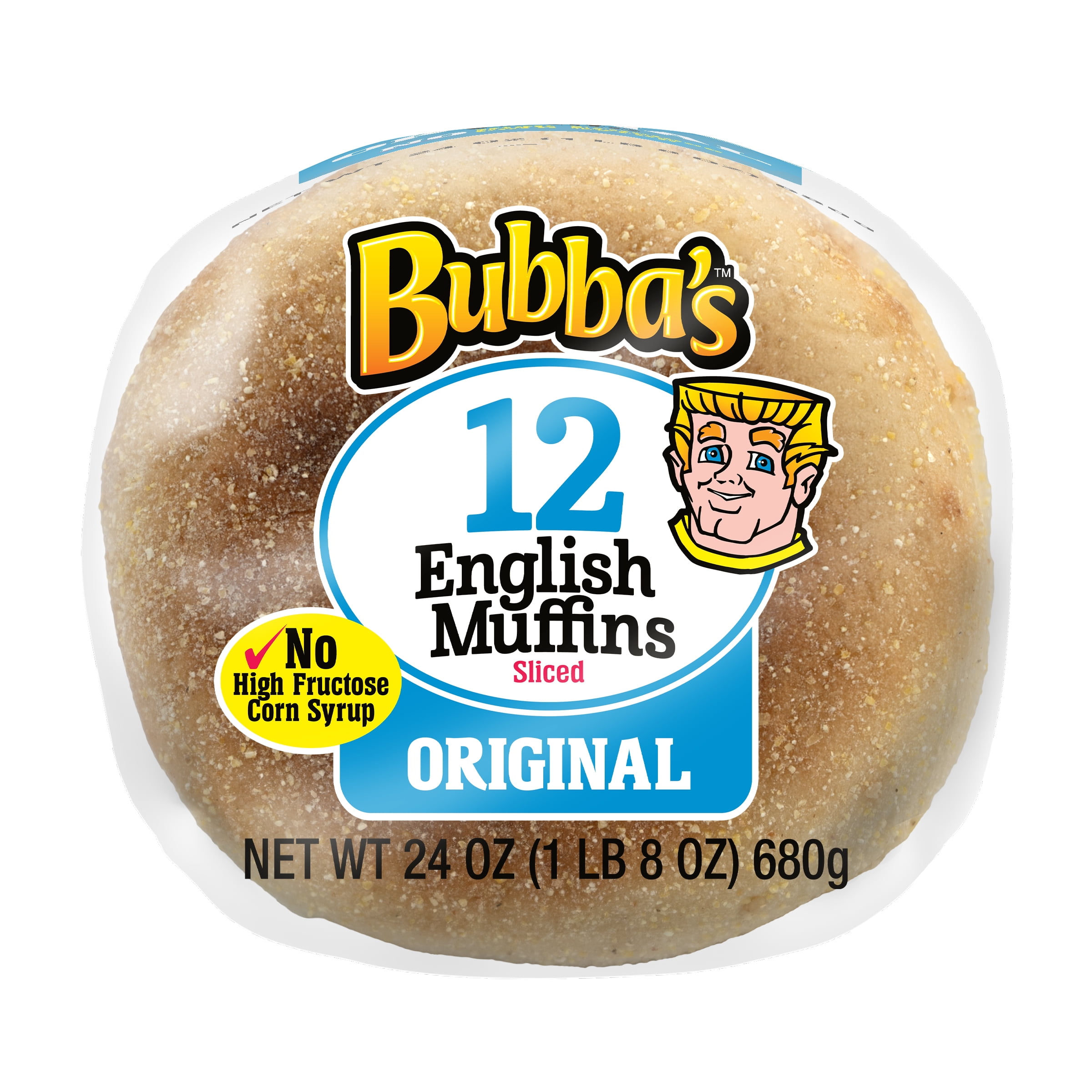 Bubba's Classic White English Muffins 12 ct