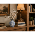 thumbnail image 6 of Blue and White Ceramic Bud Vase 5.9" Chinoiserie Decorative Vase for Home Decor, NOVATRAX, 6 of 8