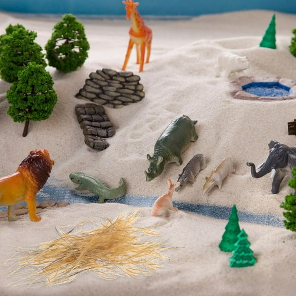 OFFIGAM Resin Artificial Wheat for Diorama, Realistic Multi-Color Farm Scene Decoration