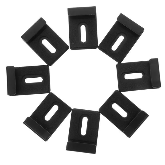 8pcs Wall Mounting Heavy Duty Metal Mirror Clips with Screws Kit for Frameless Mirrors Glass Tiles Picture Frames