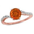 thumbnail image 3 of Star K � Round 7mm Simulated Orange Mexican Fire Opal Bypass engagement promise solitaire ring, 3 of 9