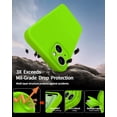 thumbnail image 4 of Compatible with iPhone 15 Case,Upgrade Liquid Silicone,with 2× Screen Protector[Enhanced Camera Protection][Scratch-resistant soft microfiber lining]Slim Cover Phone Cases (Fluorescent Green), 4 of 12