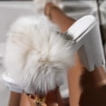 thumbnail image 3 of Womens Sandals Block Heel Platform Chunky Heeled Clear Transparent String Wedges Ankle Strap Sandals for Women, 3 of 6