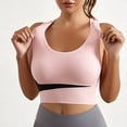 thumbnail image 5 of Sports Bra for Women Big Chest Shock-absorbing No Steel Ring Plus Size Fitness Yoga Activewear for Running and Daily Use #Pink,XL, 5 of 6