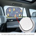 thumbnail image 4 of Yuyamidu Dinosaur Car Window Shades Planet Car Sun Shades 2 PCS Adorable Side Window Automotive Sunshades for Baby Blue Car Back Window Sunshades, 4 of 7