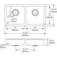 thumbnail image 7 of Elkay ELUHAD321650 Elkay Lustertone Stainless Steel 31-3/4" x 16-1/2" x 4-7/8", Equal Double Bowl Undermount ADA Sink, 7 of 7