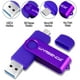 256GB OTG Lecteur Flash USB 2 en 1 Micro USB Photo Stick USB Haute Vitesse 3.0 Stockage Téléphone USB pour Appareils Android / Pc / Tablette / Mac (Violet) – image 1 sur 5