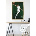 thumbnail image 4 of NBA Milwaukee Bucks - Giannis Antetokounmpo 19 Wall Poster, 22.375" x 34", Framed, 4 of 6