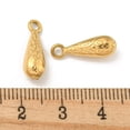 thumbnail image 3 of Ion Plating(IP) 304 Stainless Steel Pendants Teardrop Charms Real 18K golden Plated 16.5x5.5x5mm Hole: 1.8mm, 3 of 3