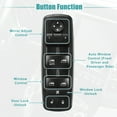thumbnail image 3 of Unique Bargains 1Pcs Front Left Driver Side Master Power Window Switch for Dodge Journey 2009-2016 4602632AC 4602632AD Black, 3 of 7