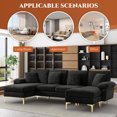 thumbnail image 6 of Rophefx 114.17" U-Shaped Sectional Sofa Couch, 4 Seat Sofa Set for Living Room, 6 of 6