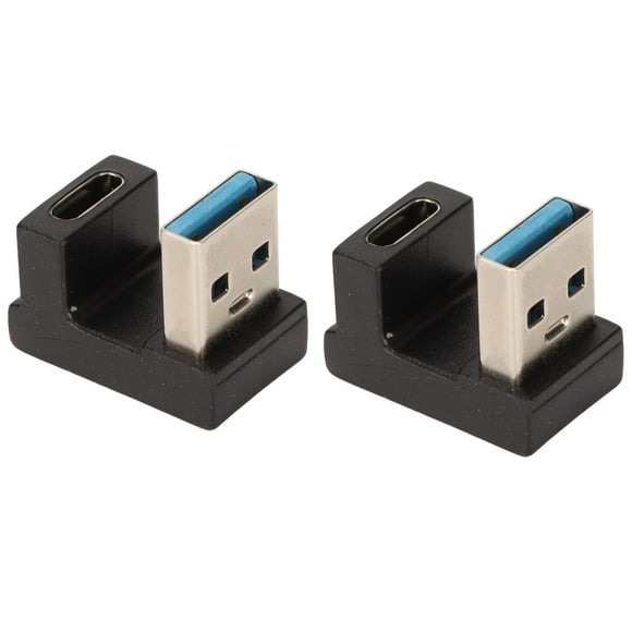 USB Male To USB C Female Adapter, Support OTG Function USB C U Shape Adapter Wide Applicability Plug And Play For Tablets For Phones