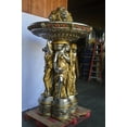thumbnail image 3 of Nifao Four Seasons Outdoor Fountain Statue, Bronze Garden Water Feature Sculpture for Patio & Yard – Garden Water Feature Sculpture, 53"L x 53"W x 96"H, 3 of 11