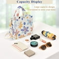 thumbnail image 5 of FORMRS Womens Corduroy Tote Bag Crossbody Shoulder Handbag with Pocket, Blue Retro Flower, 5 of 7