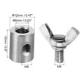 thumbnail image 2 of Unique Bargains 304 Stainless Steel 6mm Hole Wire Rope Clips, 6Pcs Wire Rope Clamp Fasteners Screws, Silver, 2 of 7