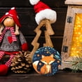 thumbnail image 6 of Cute Cartoon Foxes In The Forest With Blue Leaves And Orange Flowers - Christmas Ornament Xmas Keepsake Ceramic Ornaments Holiday Decorations for Tree Christmas Gift Ideas 2.95in, 6 of 6