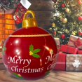 thumbnail image 1 of Bola inflable del PVC de la Navidad de 24 pulgadas, bolas de las decoraciones al aire libre, B, 1 of 5