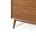 thumbnail image 5 of GDF Studio OkiOKi Mid Century Acacia Wood 3 Drawer Dresser, Medium Brown, 5 of 13