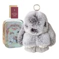 thumbnail image 1 of Pomponía Piel Esponjosa Pends Plush Keychain Real Fur Key Cain, 1 of 9