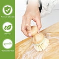 thumbnail image 3 of HomeLife 2Pcs Bamboo Dish Brush Flexible Bristles Ergonomic Handle Oil Proof Stain Removal Sink Plate Bowl Pan Scrub Cleaning Scrubber Kitchen Supplies, 3 of 13