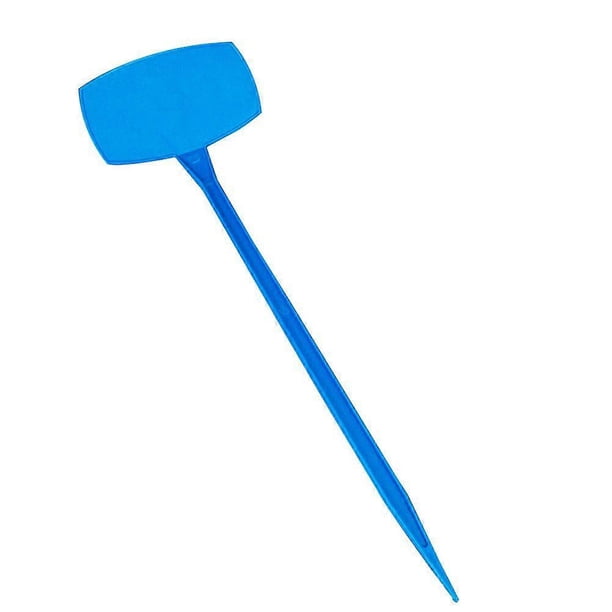 10pcs Waterproof Plant Labels Nursery Garden Tags Markers Garden Insert Tag Re-usable Plant Labels Size S (Blue)