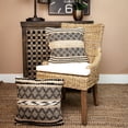 thumbnail image 6 of Nassau Collection Textured Woven Geometric Throw Pillow - 17.75" -  Brown and  Beige, 6 of 7