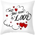 thumbnail image 2 of Housse de Coussin en Coton pour la Saint-Valentin Canapé Taille A, 2 of 2