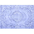 thumbnail image 1 of Ahgly Company Machine Washable Indoor Rectangle Persian Blue Traditional Area Rugs, 8' x 12', 1 of 4