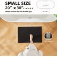 thumbnail image 2 of DEA Black Bathroom Rugs Non Slip Washable, Super Absorbent Thin Bath Mat Quick Dry Low Pile Bathroom Rug, Black 20''x30'', 2 of 18