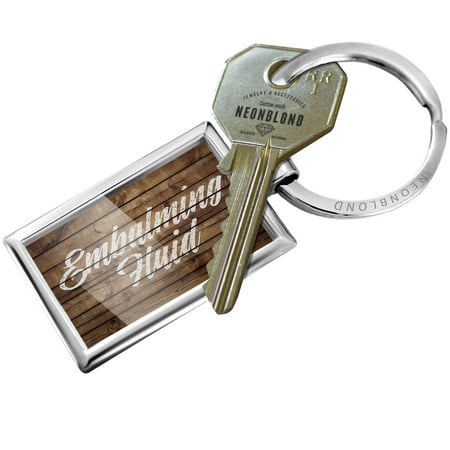 NEONBLOND Keychain Painted Wood Embalming Fluid
